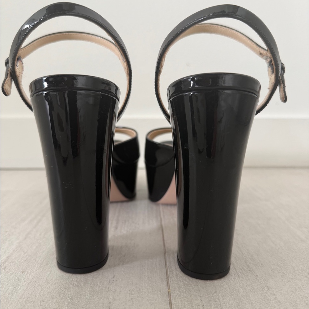 Prada Black High Platform Sandals size 37 - Picture 2 of 6